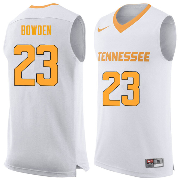 Men #23 Jordan Bowden Tennessee Volunteers College Basketball Jerseys Sale-White